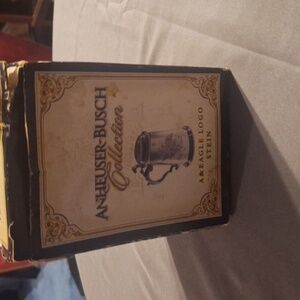 Anheuser-Busch A&Eagle Logo Lidded Stein - Collector Series in Original Box